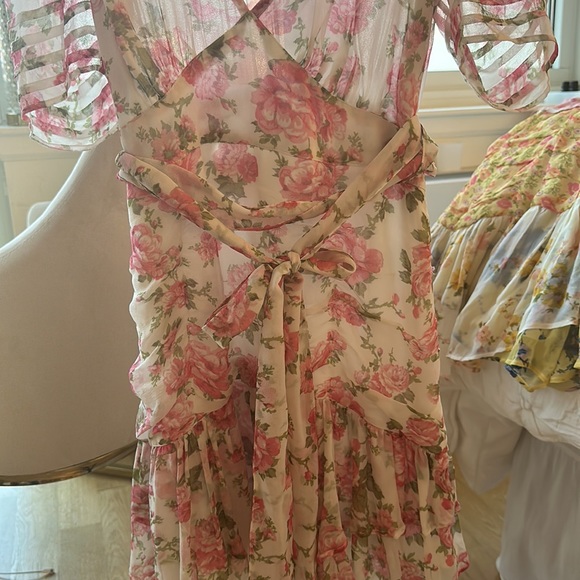 LoveShackFancy Arlo Mini Dress Rose print. Size 8. - Picture 7 of 13